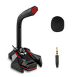 Dynamic Wired Game Condenser Microphone USB Studio Gaming 360 PC Microphone for Computer Desktop Professional Dual Mic LED