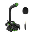 Dynamic Wired Game Condenser Microphone USB Studio Gaming 360 PC Microphone for Computer Desktop Professional Dual Mic LED