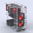 All Transparent Vertical Micro/ATX Computer Case