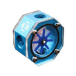 2019 New Octagon Aluminum Acrylic PC Liquid Cooling Water Tank Water-cooling Flow Meter Cooler For Desktop Water Cooling System