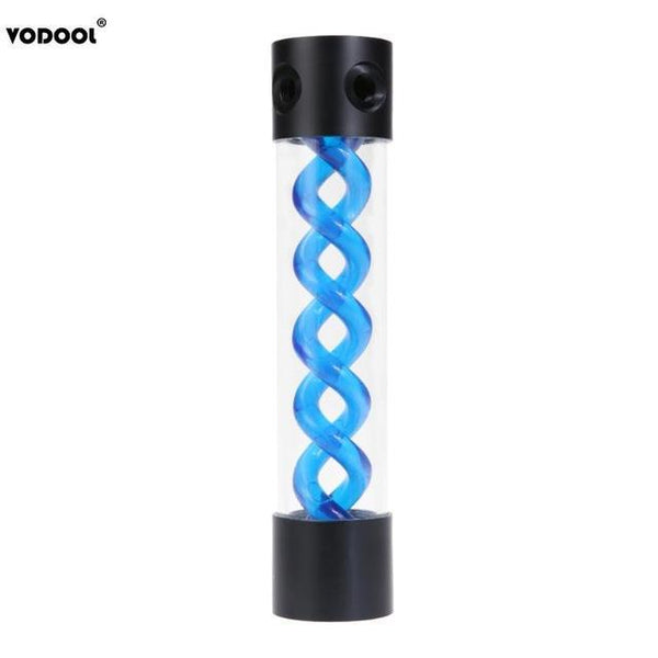 255mm Length T Virus Rotary Water Cooling Cooler Radiator Water Tank For PC Liquid Cooling System Computer Components 3 Colors