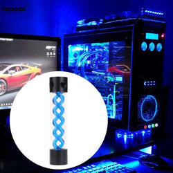255mm Length T Virus Rotary Water Cooling Cooler Radiator Water Tank For PC Liquid Cooling System Computer Components 3 Colors