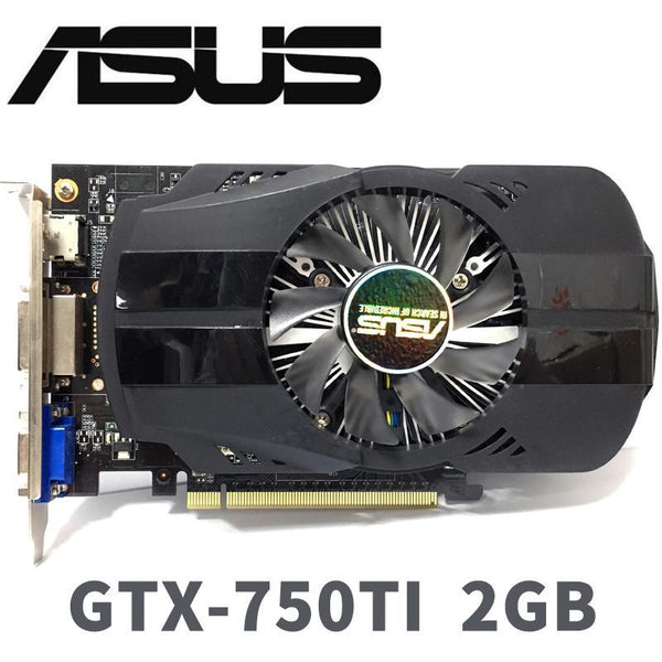 Asus GTX-750TI-OC-2GB GTX750TI GTX 750 TI 2G D5 DDR5 128 Bit  PC Desktop Graphics Cards PCI Express 3.0 computer  Graphics Cards