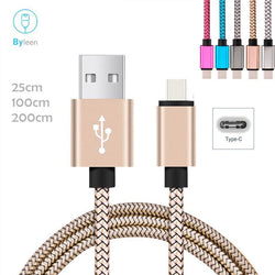 Byleen Fast Charging Data Sync charger Premium USB type c Line for Samsung Galaxy S9 A9 + NOTE 9 8 Bluboo S8 Plus S1 Maya Max