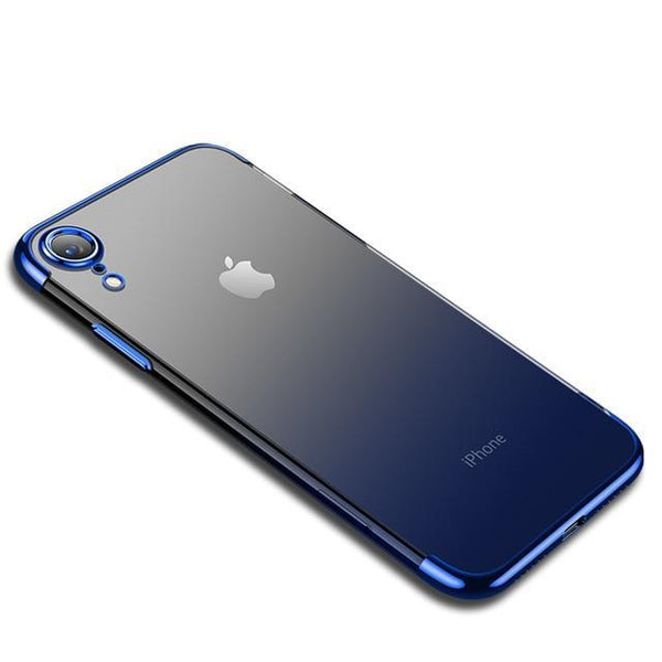 CAFELE Gradient Plating Case for iPhone Xr XS XS Max Cover Transparent Silicone Cover Luxury Aurora Soft TPU Phone Case