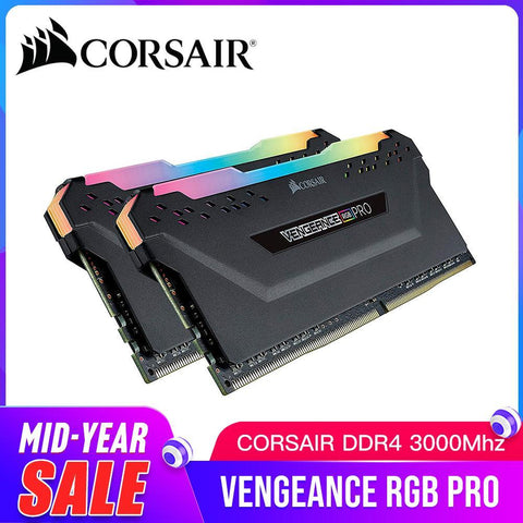 CORSAIR RGB Pro RAM DDR4 PC4 RAM 8GB 16GB 3000Mhz DIMM Desktop Memory DDR4 3000Mhz 8G*2 16G*2 RGB RAM Computer 8GB RAM