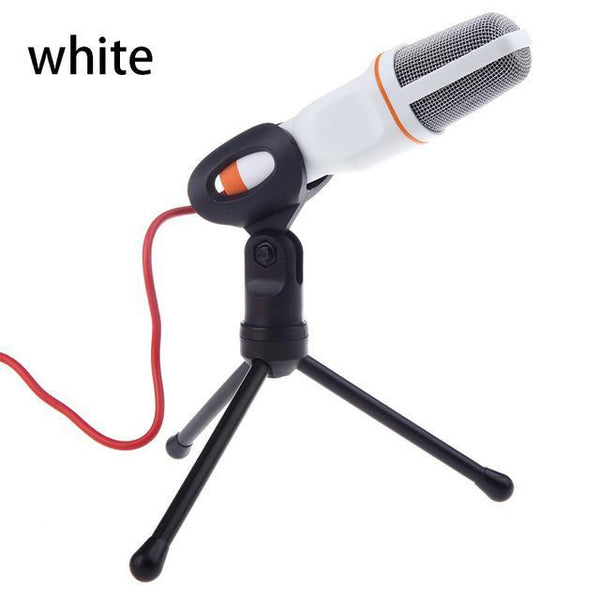 Condenser Microphone 3.5mm Plug Home Stereo MIC Desktop Tripod For YouTube Video Skype Chatting Gaming Podcast Recording