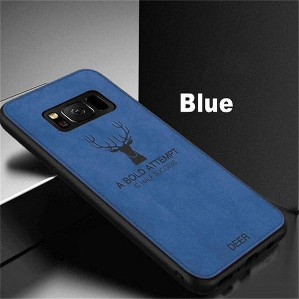 Deer Cloth Texture Phone Case For Samsung Galaxy S8 9 Plus Note 9 8 Business Cover