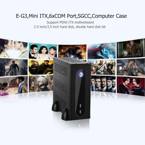 E-G3 PC Case Mini ITX Server Tower 6xCOM