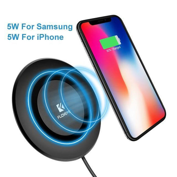 FLOVEME Universal Qi Wireless Charger For iPhone X XS XR 10W Fast Charger USB Wireless Charging For Samsung Galaxy S8 S9 Note 8