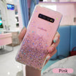 Fashion Bling Glitter Case for Samsung Galaxy S10 S9 S8 Plus S 10 Silicon Crystal Sequins Soft Back Cover Transparent Phone Case