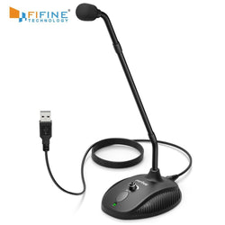 Fifine 360 flexible gooseneck usb microphone for computer broadcasting,instrument recording,vedio,gaming K052