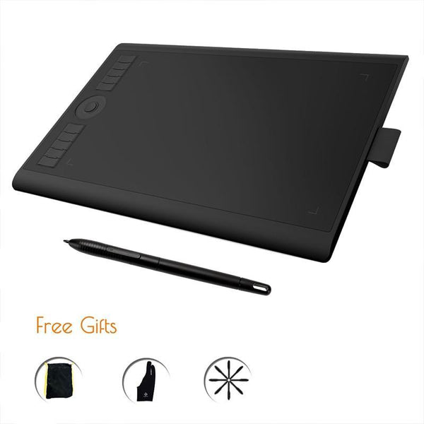 GAOMON M10K 2018 Version - 8192 Pen Pressure Battery-Free Pen Digital Graphic Tablet for Drawing & Painting Art Writing Board