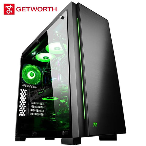 GETWORTH R34 High End Gaming Computer Intel I9 7900K Desktop 1080Ti Water Cooling 256G SSD 1TB HDD STEAM OVERWATCH Win10 Home