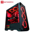 GETWORTH R35 High End Gaming Computer I7 9700K GTX1060 240GB SSD 8GB RAM Z390 Brand New Red Series PC Water Cooling