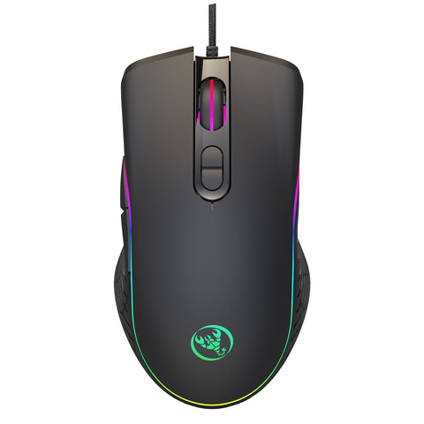 Gaming Mouse, Wired Gaming Mouse with RGB Backlit and 4-level adjustable Max 6400 DPI