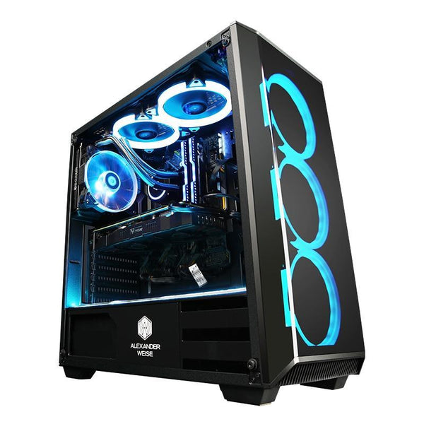 Getworth R8 Intel i5 8500 3.0GHz GTX 1050Ti Gaming PC Desktop Computer 120GB/240G SSD 8GB 16GB RAM 6 Free Blue Fans Home Desk PC