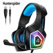 Hunterspider V1 Gaming Headset with Mic for Xbox PS4 PC Headphones Stereo Over Ear Bass 3.5mm Microphone Noise Canceling