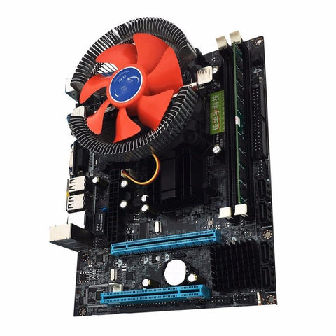 Intel G41 new desktop motherboard Desktop Board LGA775 Quad-core E5430 Combo Set 2.66G CPU + 4G Memory + Silent Fan Computer