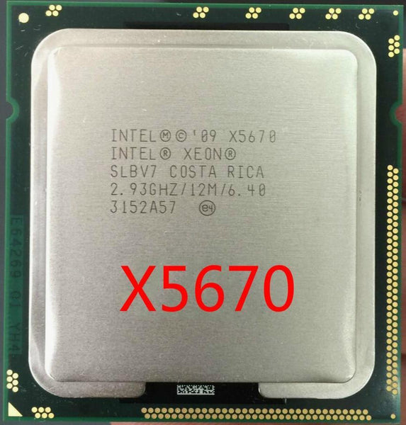 Intel Xeon X5670 (12M Cache, 2.93 GHz, 95W,6.40 GT/s Intel QPI) LGA1366 PC computer Server CPU Processor