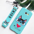 J3 J5 J7 Soft Case for Etui Samsung Galaxy J5 2017 EU Case 3D Kawaii Lanyard silicone Cover for Samsung J3 J5 J7 2016 Phone Case