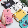 J3 J5 J7 Soft Case for Etui Samsung Galaxy J5 2017 EU Case 3D Kawaii Lanyard silicone Cover for Samsung J3 J5 J7 2016 Phone Case