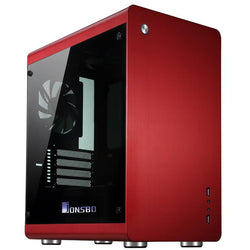 Jonsbo RM3, HTPC ITX  Mini case of the computer all aluminum, 3.5'' HDD, USB3.0, Tempered glass side panels, Others C2 V4