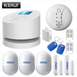 KERUI Android IOS app remote control WIFI GSM PSTN three in one home security