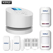 KERUI Android IOS app remote control WIFI GSM PSTN three in one home security