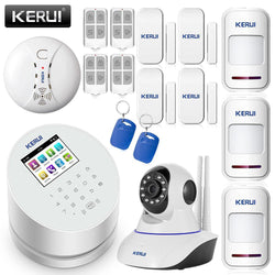 KERUI Android IOS app remote control WIFI GSM PSTN three in one home security