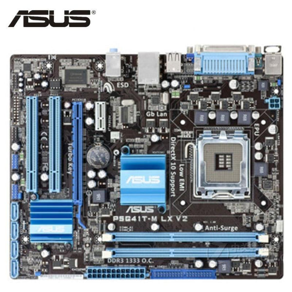 LGA 775 ASUS P5G41T-M LX V2 Motherboard DDR3 8GB G41 P5G41T-M LX V2 Desktop Computer Mainboard PCI-E X16 VGA P5G41T Used