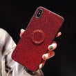 Luxury Bling Glitter Case For iPhone X XS Max XR Shining Sequins Cover Bracket Holder Phone Cases for iphone 7 Plus 8 6 6S Plus
