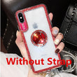 Luxury Bling Glitter With Finger Ring Case For iPhone X 8 7 6 6S Plus XR XS Max Cover Fashion Diamond Soft TPU Phone Coque Cases