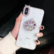 Luxury Blingbling Diamond Phone Holder cases For iPhone 6 6SP 8 Plus 7Plus X XS MAX XR Phone Case Glitter stars Capa Funds