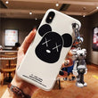 Luxury Hot Japan brand 3D Keychain cute Cartoon Silicone lanyard phone case for iphone X XR XS Max 7 8 plus 6S cover