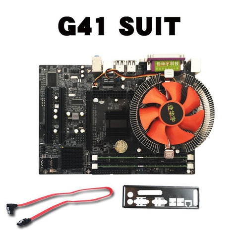 Motherboard CPU Set With Quad Core 2.66G CPU i5 Core + 4G Memory + Fan ATX Desktop Computer Mainboard Assemble Set