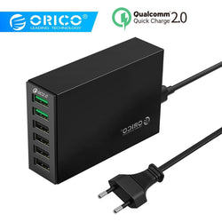 ORICO QSL-6U 6 Ports QC2.0 Quick USB Charger Mobile Phone Charger  for Samsung Huawei LG Iphone Adapter EU/US/UK/AU Plug