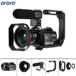 Ordro AC5 4K UHD Digital Video Cameras Camcorders Zoom 12X FHD 24MP WiFi IPS Touch Screen Digtal Optical DV Mini Camcorders