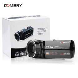 KOMERY Video Camera Full HD Portable Digital Camcorders 16X Digital Zoom 3.0