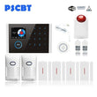 PSCBT WIFI GSM Wireless Home Business Burglar Security Alarm System APP Control Siren PIR Window Smoke Sensor Doorbell Linkage