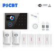 PSCBT WIFI GSM Wireless Home Business Burglar Security Alarm System APP Control Siren PIR Window Smoke Sensor Doorbell Linkage