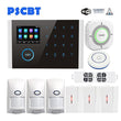 PSCBT WIFI GSM Wireless Home Business Burglar Security Alarm System APP Control Siren PIR Window Smoke Sensor Doorbell Linkage