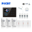 PSCBT WIFI GSM Wireless Home Business Burglar Security Alarm System APP Control Siren PIR Window Smoke Sensor Doorbell Linkage