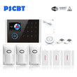 PSCBT WIFI GSM Wireless Home Business Burglar Security Alarm System APP Control Siren PIR Window Smoke Sensor Doorbell Linkage