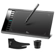 Parblo A610 Art Digital Graphics Drawing Painting Board w/ Rechargeable Pen Tablet 10x6" 5080LPI with Glove