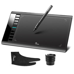 Parblo A610 Art Digital Graphics Drawing Painting Board w/ Rechargeable Pen Tablet 10x6