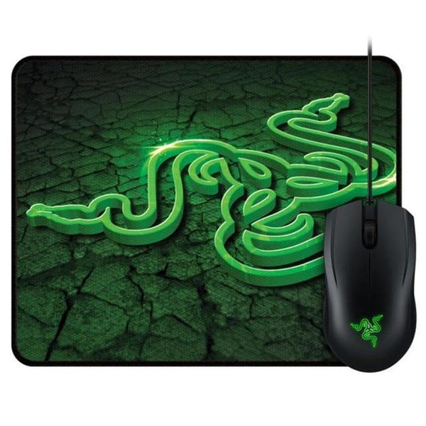 Razer DeathAdder Ergonomic Gaming Mouse with Goliathus Control Gaming Mouse Mat Bundle