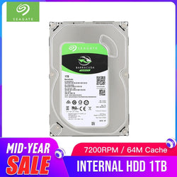 Seagate 1TB Desktop HDD Internal Hard Disk Drive 7200 RPM SATA 6Gb/s 64MB Cache 3.5