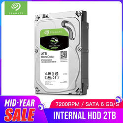 Seagate 2TB Desktop HDD Internal Hard Disk Drive Original 3.5 '' 2 TB 7200RPM SATA 6Gb/s Hard Drive For Computer PC ST2000DM008