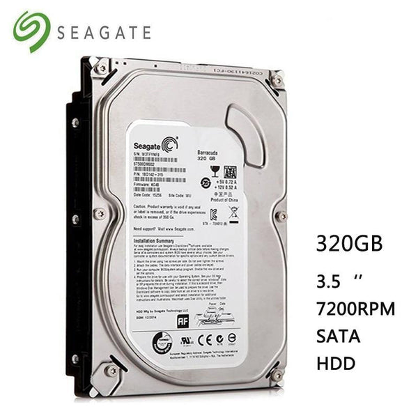 Seagate 320GB desktop computer 3.5" internal mechanical hard drive SATA 3-6Gb/s hard drive 7200RPM 8MB-32MB buffer free shipping